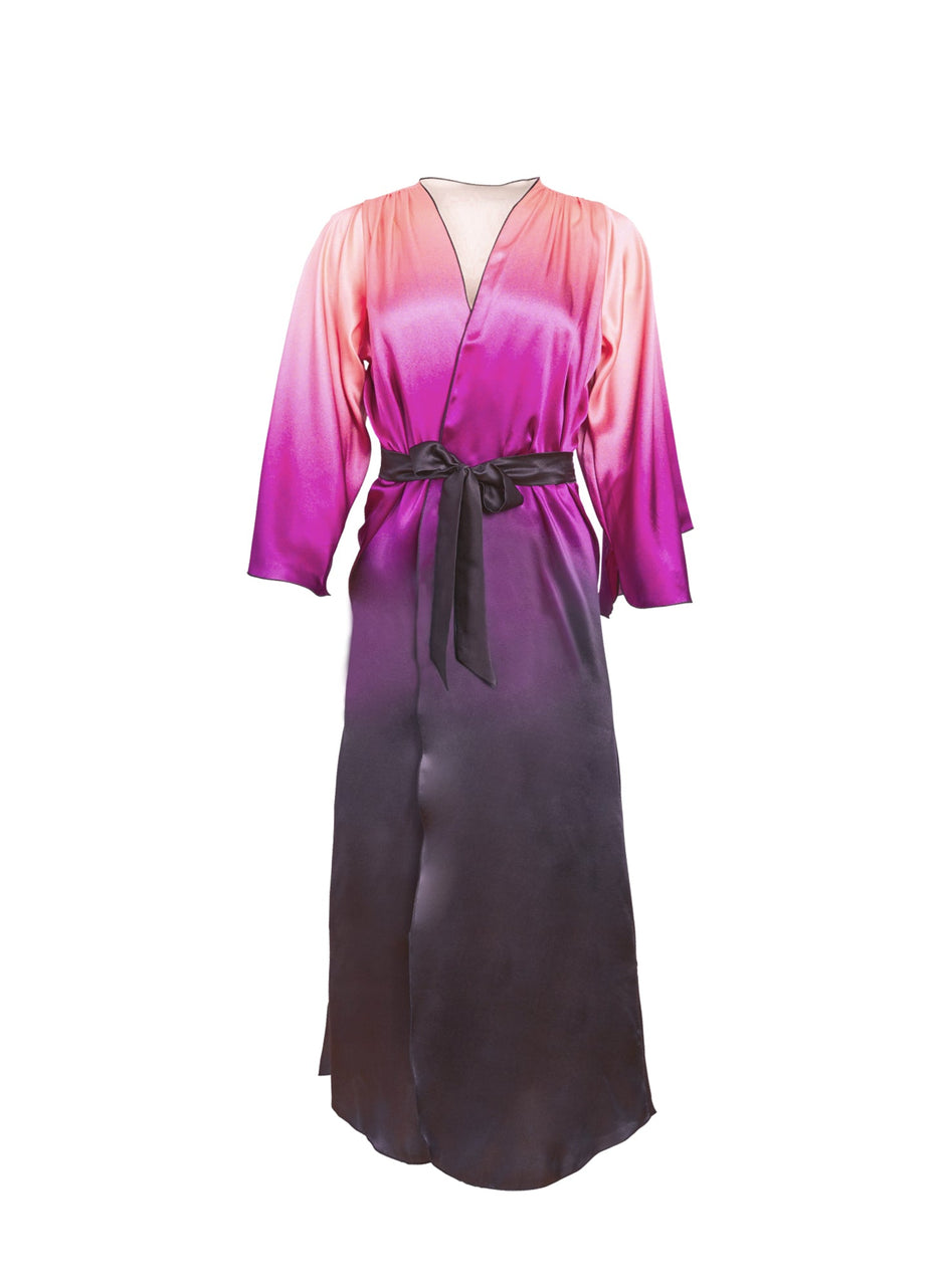 Ombre print - Long Angel Sleeve Robe | Fleur du Mal - DEMO