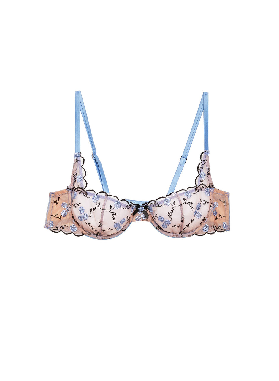 Ciel - Rose &amp; Vine Embroidery Balconette | Fleur du Mal - DEMO
