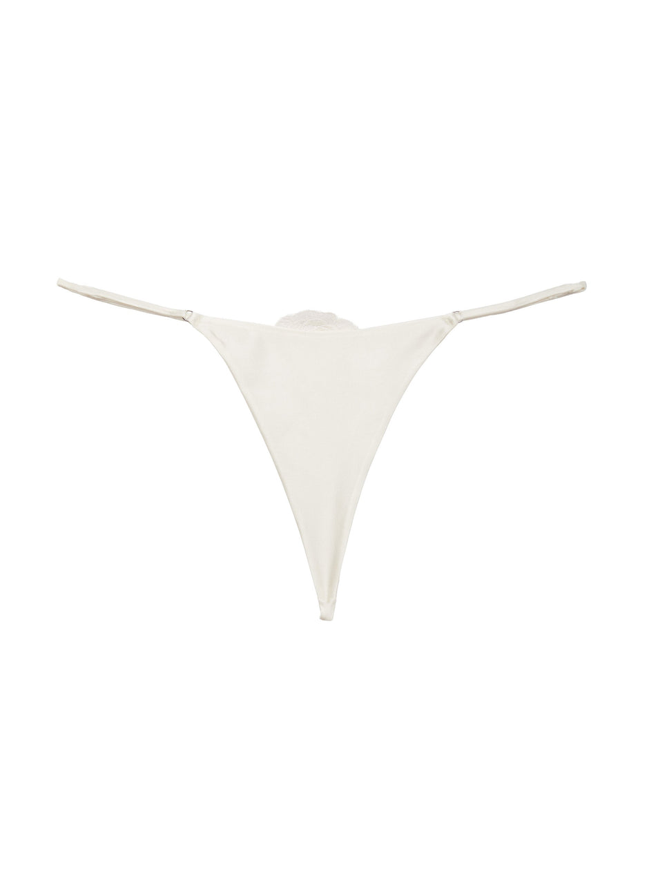 Ivory - Rose Luxe V-String | Fleur du Mal - DEMO