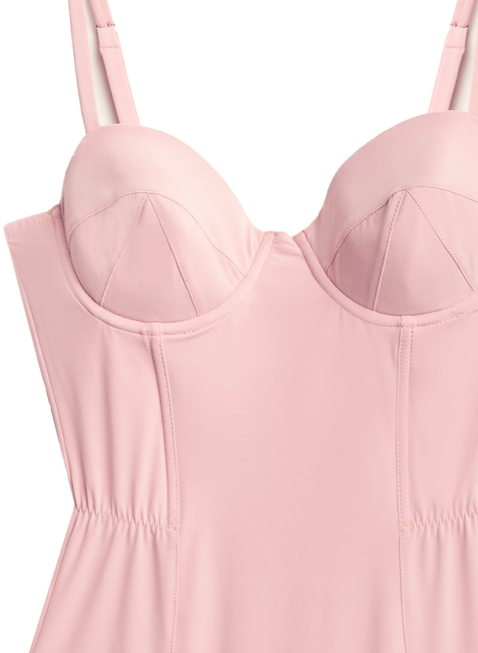 Rose pink - Eco Luxe Jersey Bullet Bodysuit | Fleur du Mal - DEMO