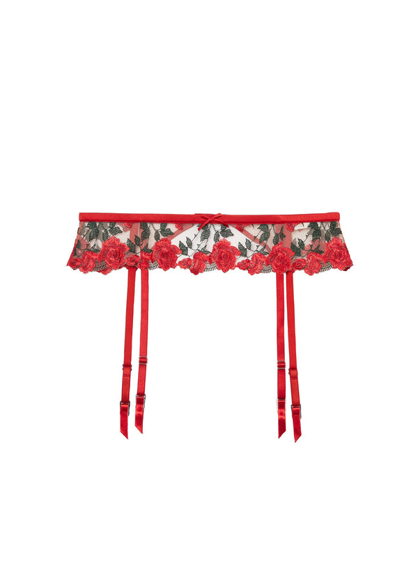 Rouge - Roses &amp; Thorns Garter Belt | Fleur du Mal - DEMO