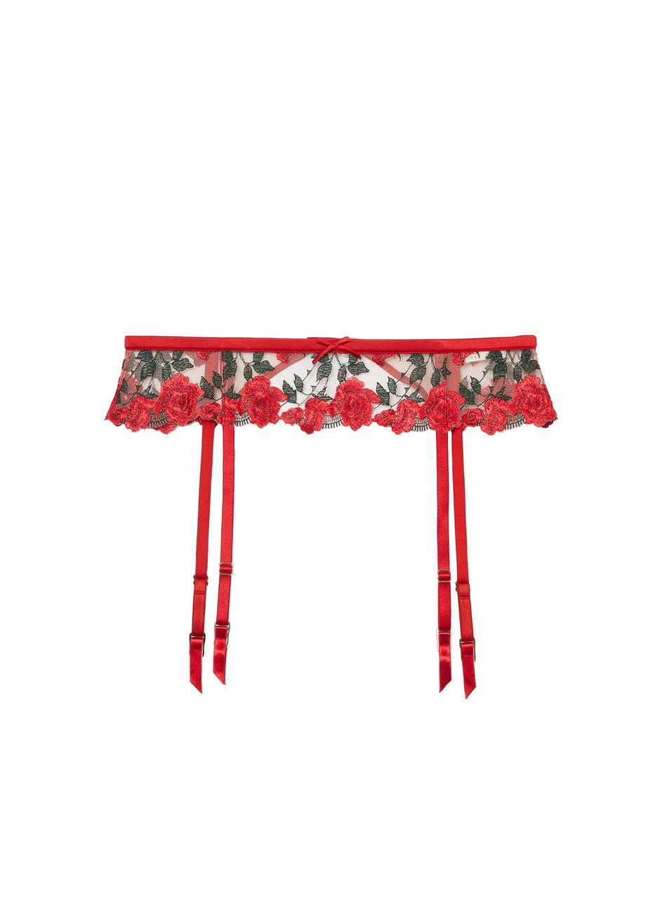 Rouge - Roses &amp; Thorns Garter Belt | Fleur du Mal - DEMO