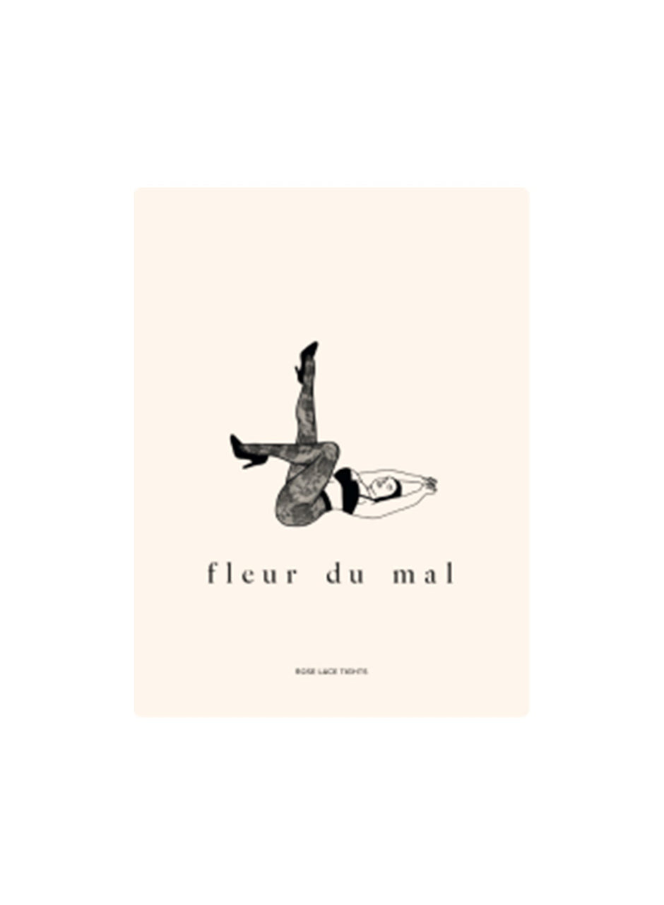 Black - Rose Lace Tights | Fleur du Mal - DEMO