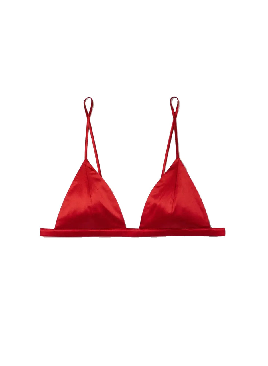 Rouge - Luxe Triangle Bra | Fleur du Mal - DEMO