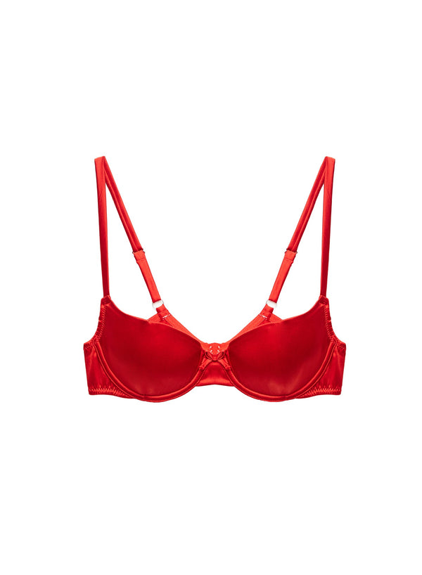 Rouge - Seamless Luxe Balconette Bra | Fleur du Mal - DEMO