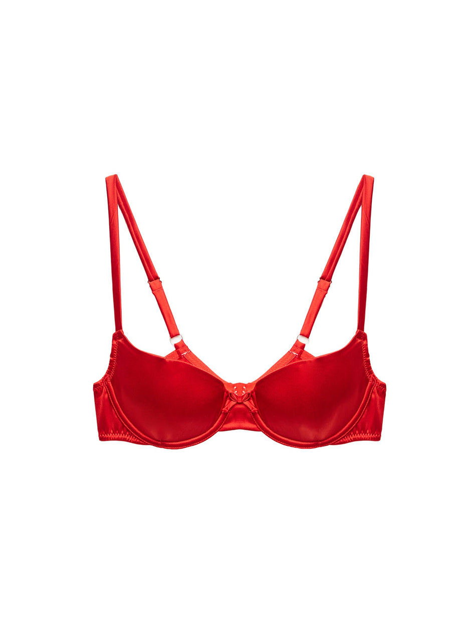 Rouge - Seamless Luxe Balconette Bra | Fleur du Mal - DEMO