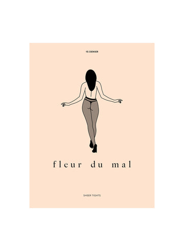 Black - Sheer Tights | Fleur du Mal - DEMO