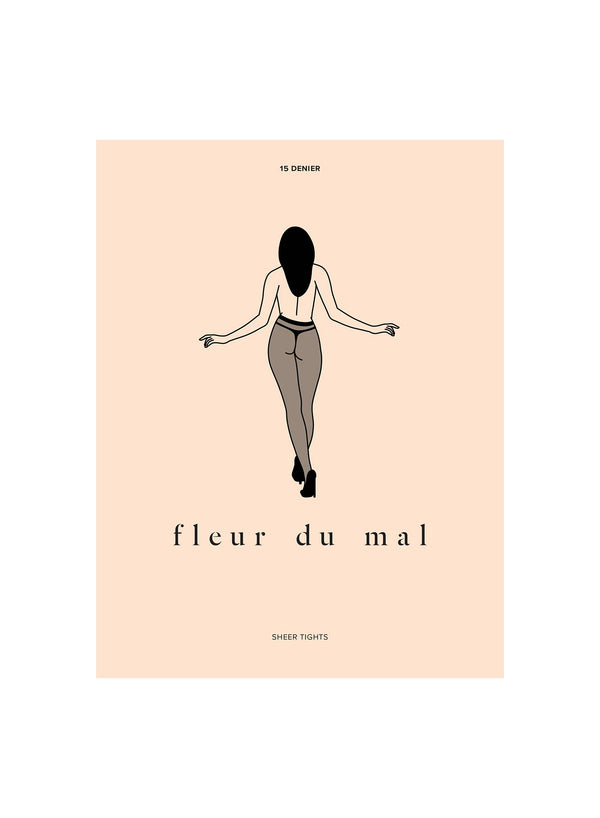 Black - Sheer Tights | Fleur du Mal - DEMO