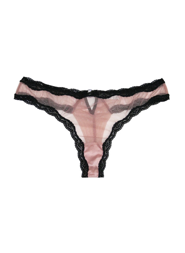Petal - Sheer Tulle Thong | Fleur du Mal - DEMO
