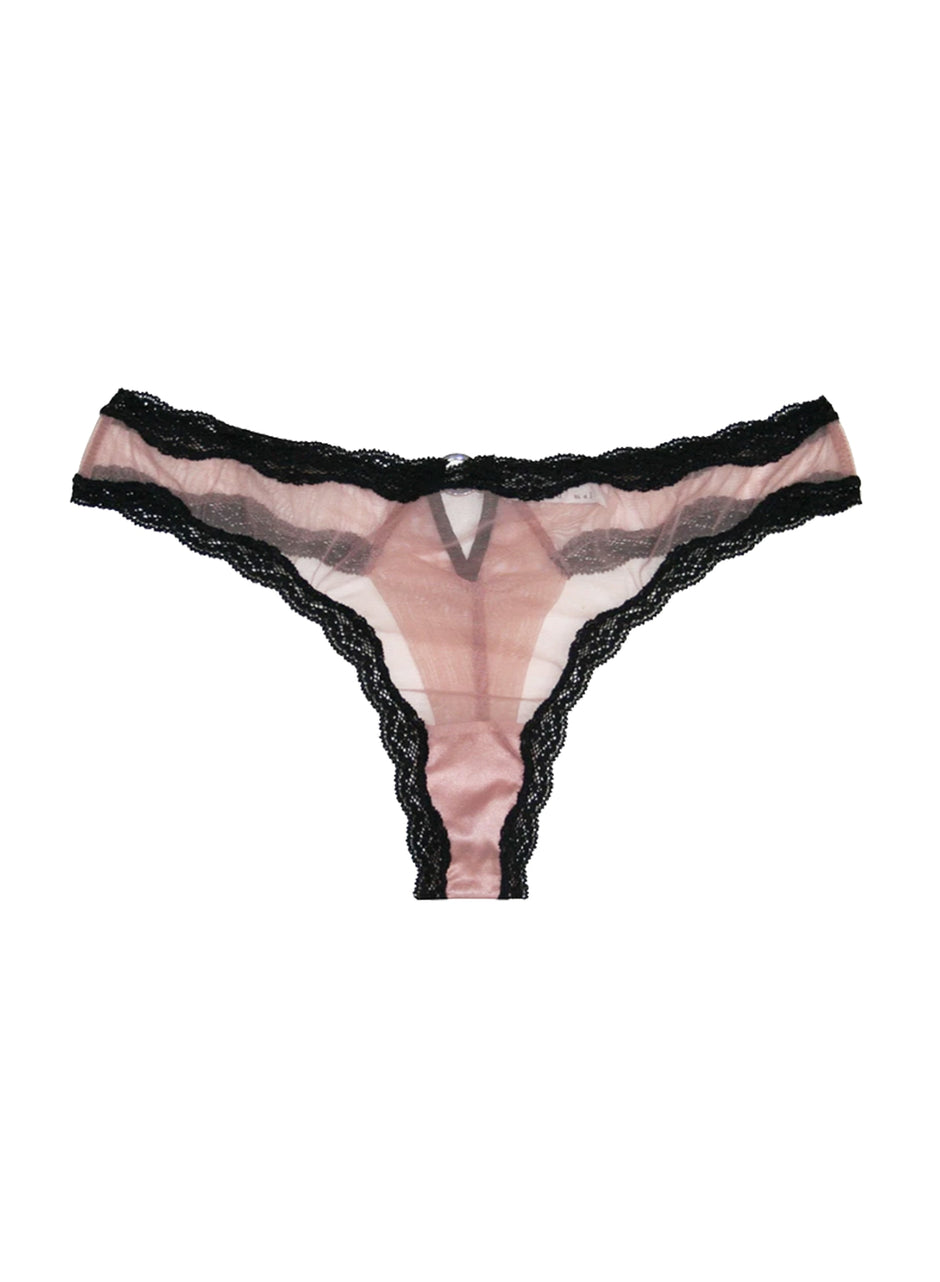 Petal - Sheer Tulle Thong | Fleur du Mal - DEMO