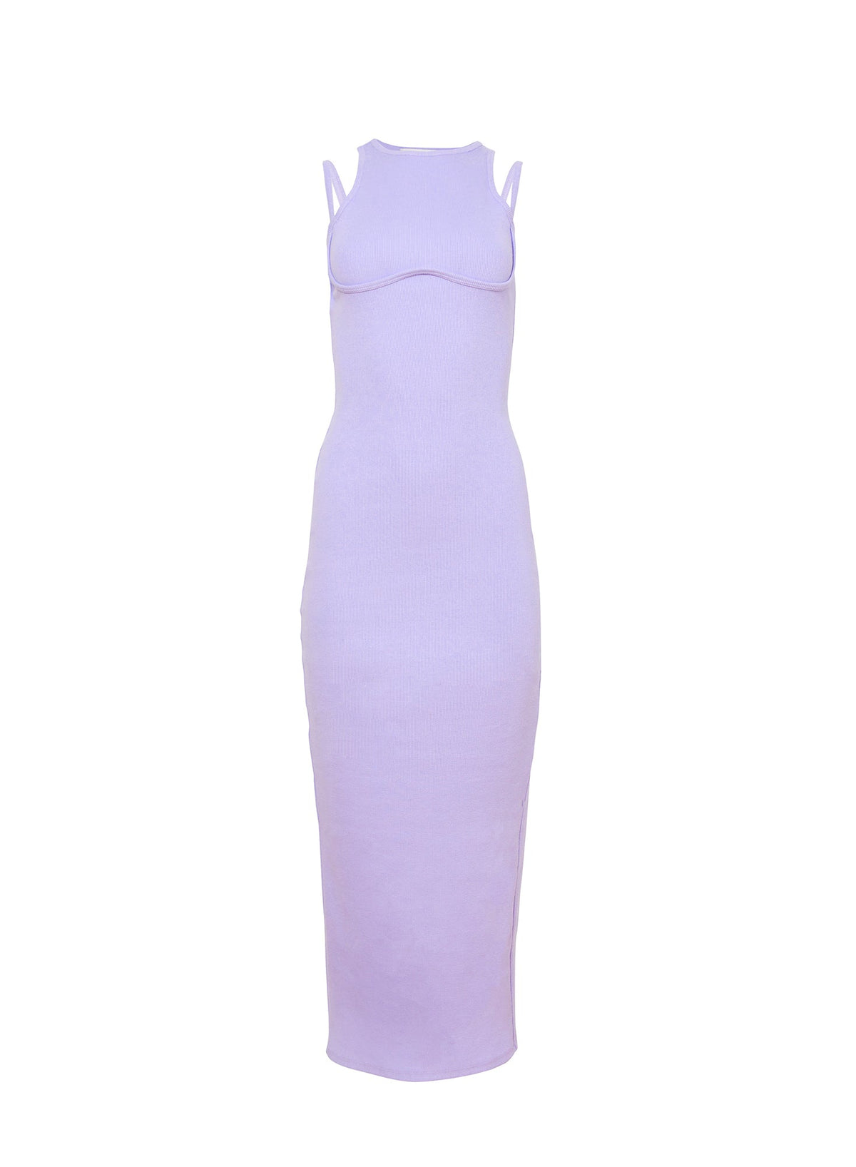 Strappy Ribbed Maxi Dress