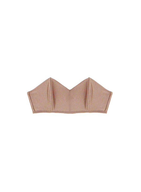 Tan - Charlotte Bandeau Bra | Fleur du Mal - DEMO