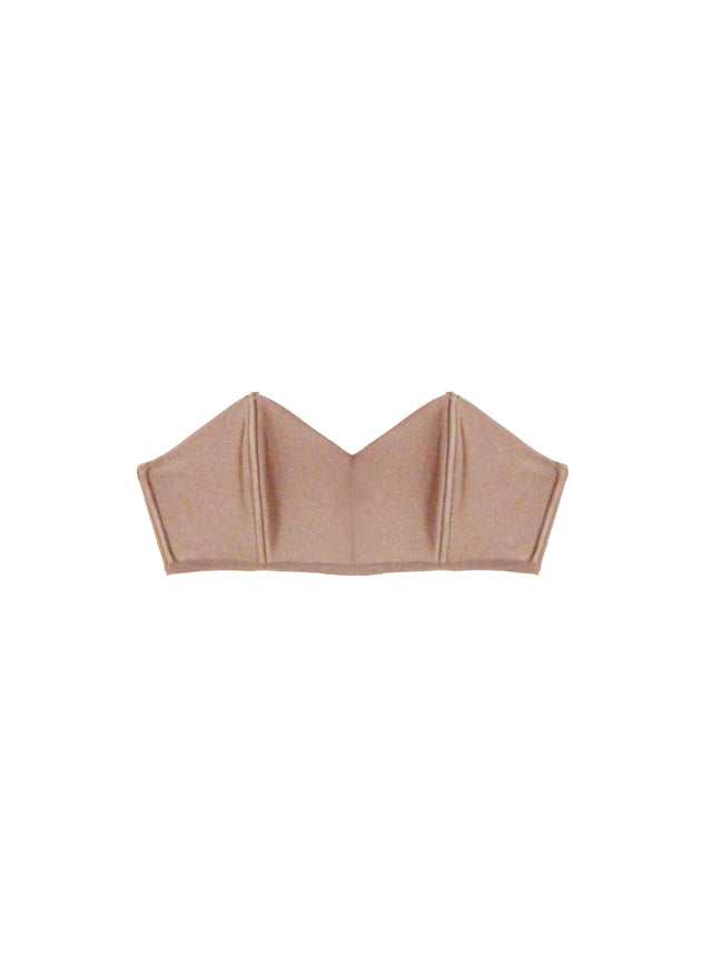 Tan - Charlotte Bandeau Bra | Fleur du Mal - DEMO
