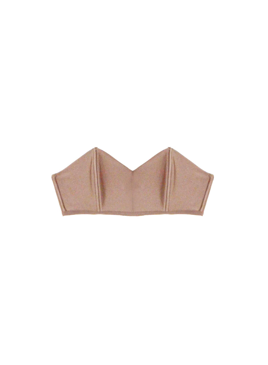 Tan - Charlotte Bandeau Bra | Fleur du Mal - DEMO