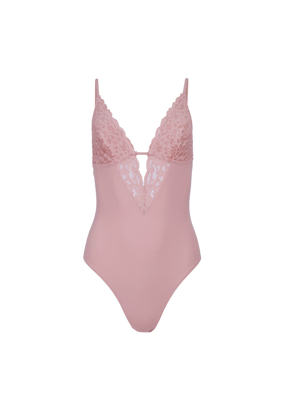 Tan - Charlotte 3-Way Bodysuit | Fleur du Mal - DEMO