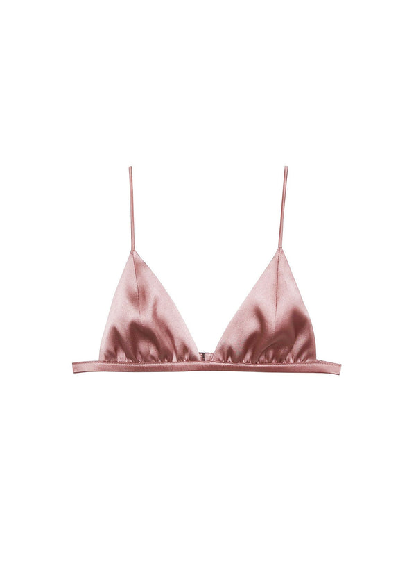 Tan - Luxe Triangle Bra | Fleur du Mal - DEMO
