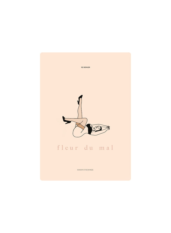 Tan - Sheer Thigh High Stocking | Fleur du Mal - DEMO
