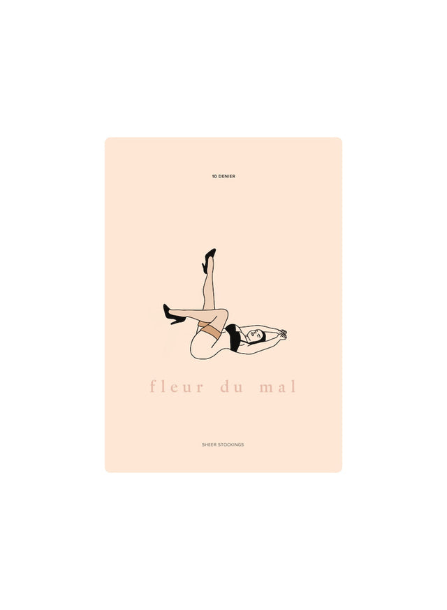 Tan - Sheer Thigh High Stocking | Fleur du Mal - DEMO