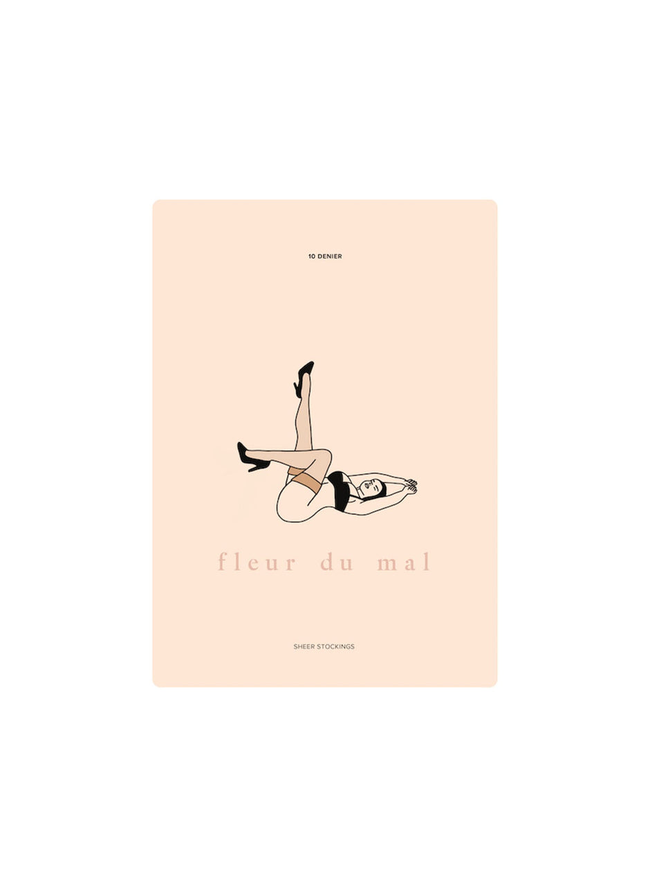 Tan - Sheer Thigh High Stocking | Fleur du Mal - DEMO
