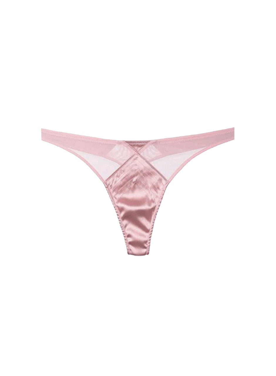 Rose pink - Top Stitch Thong | Fleur du Mal - DEMO