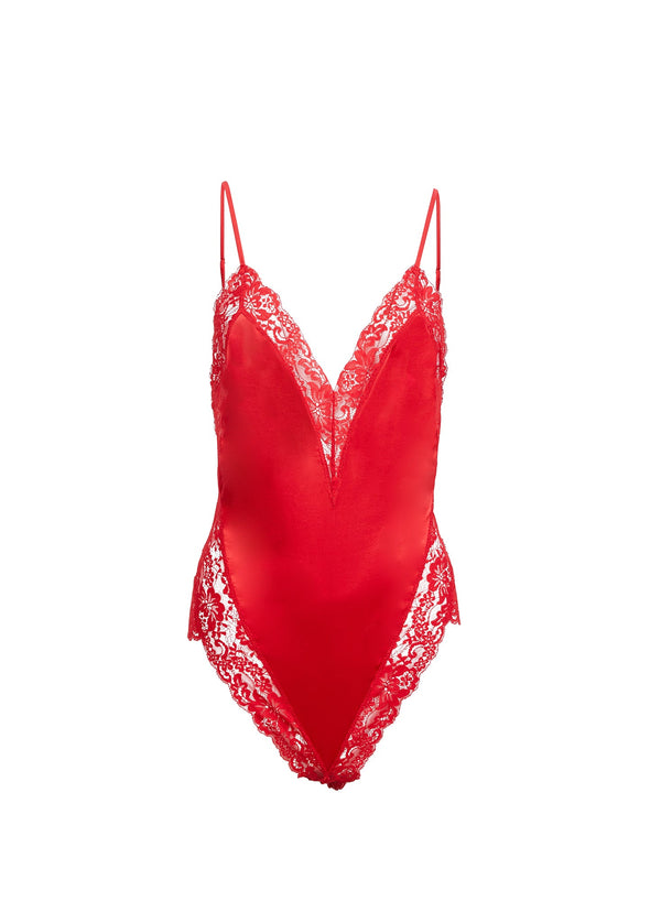 Rouge - Venus Lace Teddy | Fleur du Mal - DEMO
