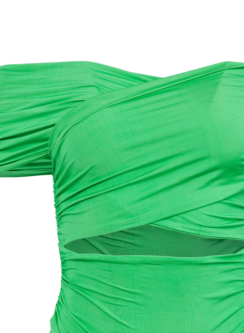 Peridot - Wrap Front Bodysuit | Fleur du Mal - DEMO