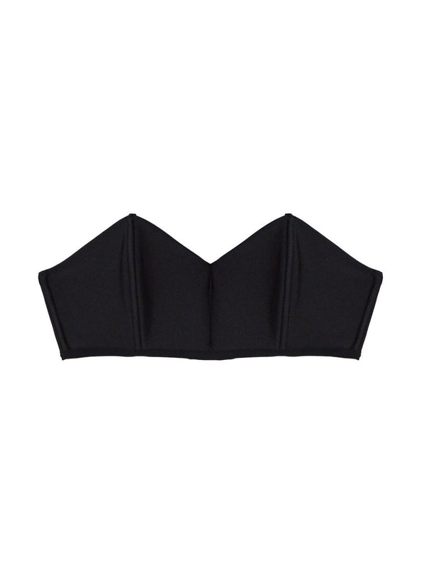 Black - Charlotte Bandeau Bra | Fleur du Mal - DEMO