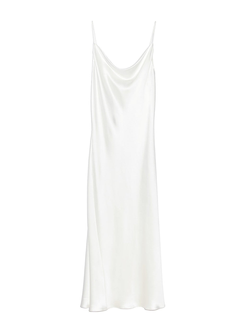 Ivory - Cowl Neck Slip Dress | Fleur du Mal - DEMO