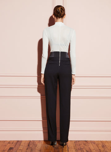 Black - Corset Lace Up Pants | Fleur du Mal - DEMO