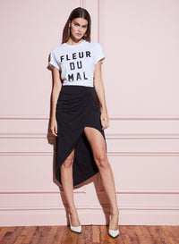 Jersey Draped Skirt