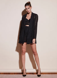 Eyelet Blazer Dress with Slip