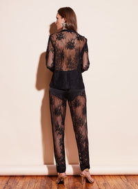 Cillis Lace Silk Combo PJ Top