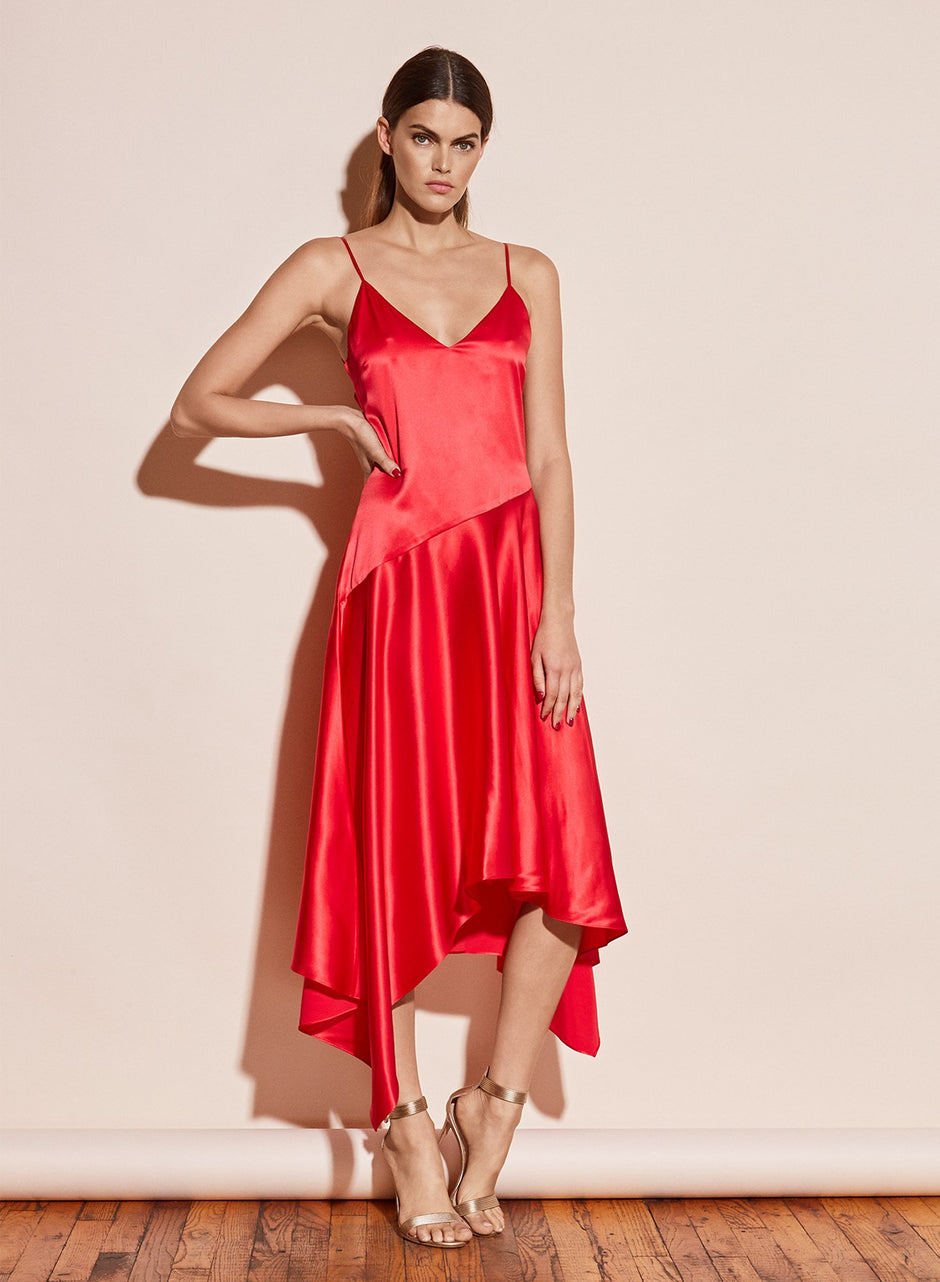 Red poppy - Handkerchief Dress | Fleur du Mal - DEMO