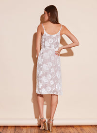 Fil Coupé Tea Length Dress