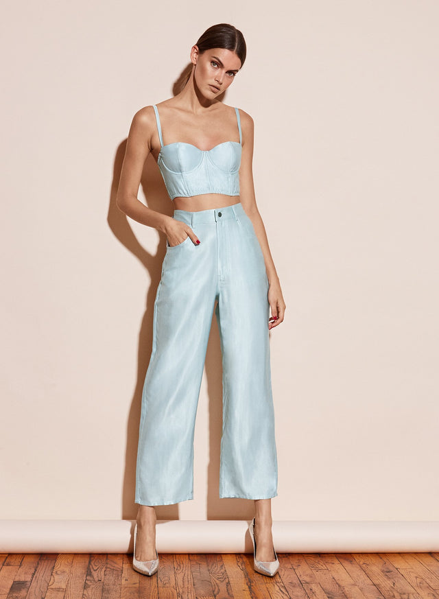 Whisper mint - Denim Silky Jeans | Fleur du Mal - DEMO