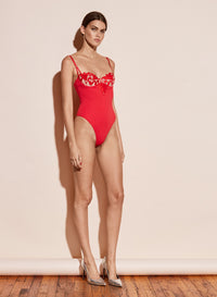 Lily Embroidery Balconette Bodysuit