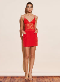 Mini Skirt with Patch Pocket