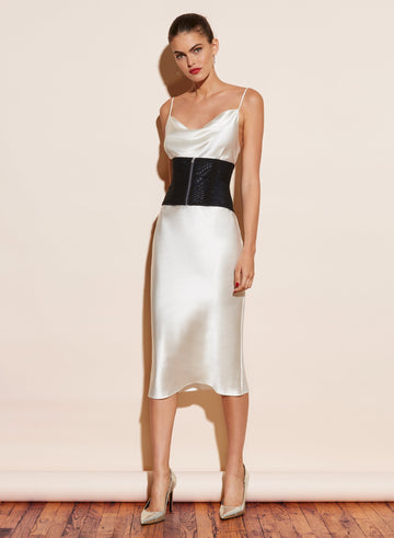Spring indigo - Zip Powermesh Corset Belt | Fleur du Mal - DEMO