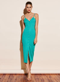 Front Snap Jersey Dress