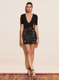 Deep V Jersey Bodysuit