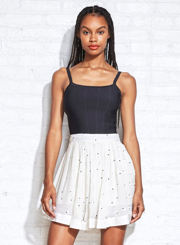 Black - Knit Corset Top | Fleur du Mal - DEMO