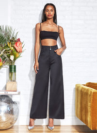 Twill High Waist Jean