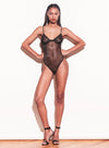 Logo Embroidered Tricot Bodysuit
