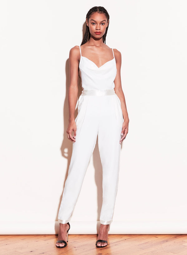 Ivory - Cowl Neck Spaghetti Strap Cami | Fleur du Mal - DEMO