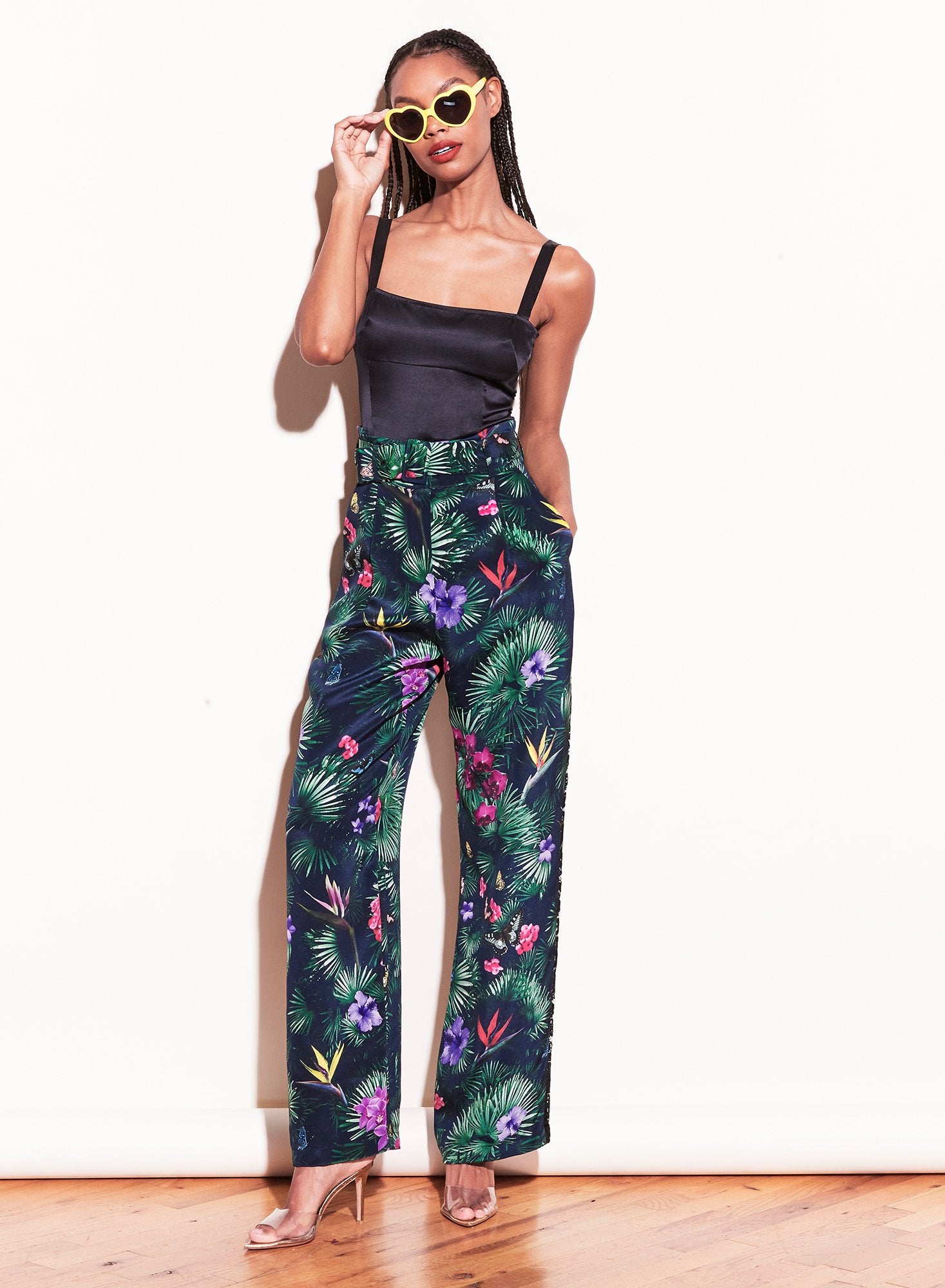Satin Ponte Paneled Bodysuit