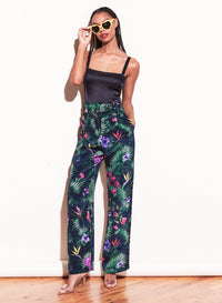 Satin Ponte Paneled Bodysuit