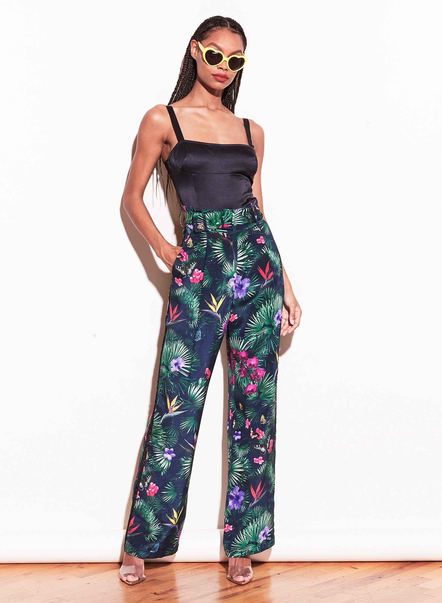 Satin Ponte Paneled Bodysuit