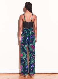 Lace Insert Belted Trouser