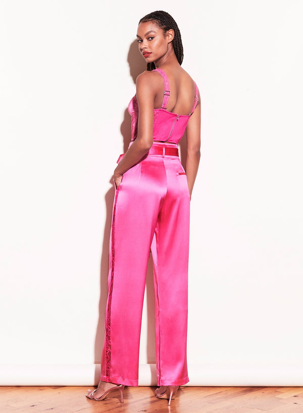 Plum rose - Lace Insert Bustier | Fleur du Mal - DEMO