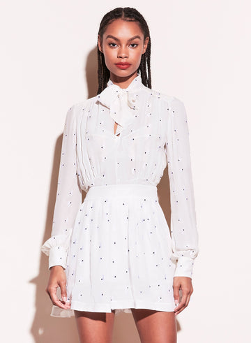 Ivory - Pussy Bow Blouse | Fleur du Mal - DEMO